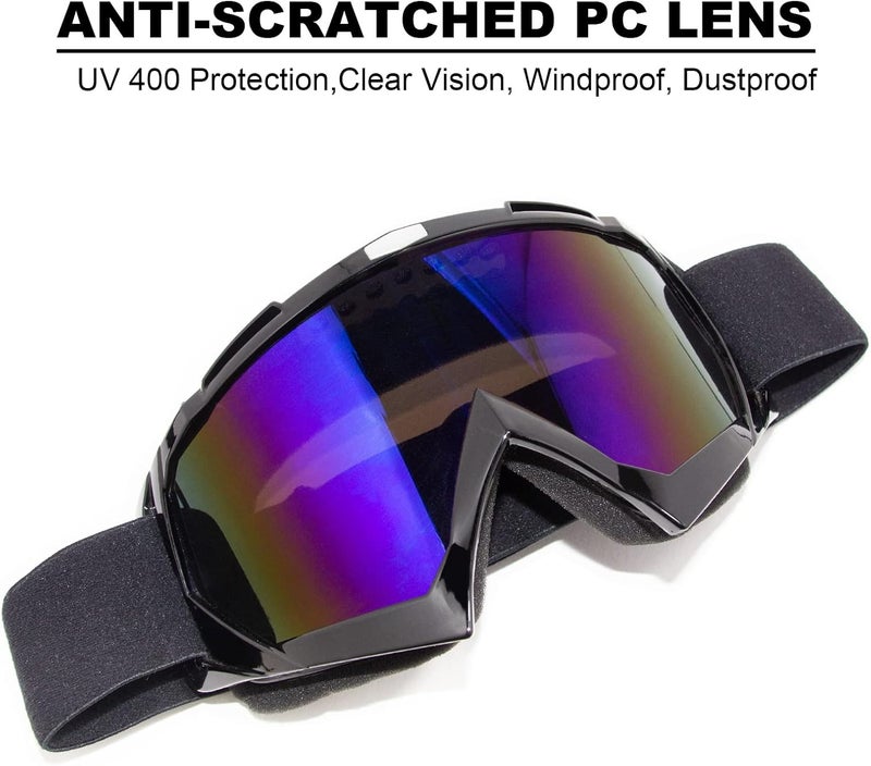 CoPvner Store Dirt Bike Goggles for Motorcycle, ATV, Motocross, Riding, Offroad - Adult, Men, Women, Youth, Kids - Image 3
